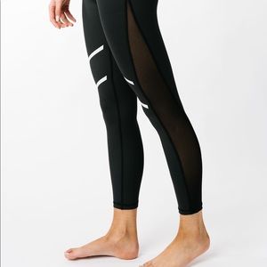 Zyia Black and White Reflective Leggings